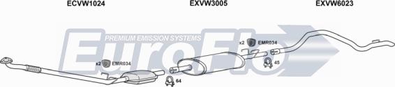 EuroFlo VWLT25D 9001C - Система випуску ОГ autocars.com.ua