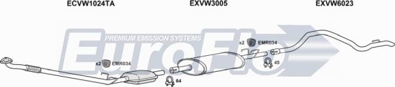 EuroFlo VWLT25D 9001D - Система випуску ОГ autocars.com.ua