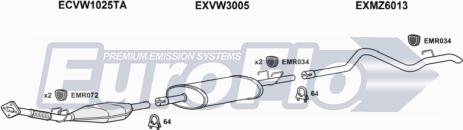 EuroFlo VWLT25D 9004B - Система випуску ОГ autocars.com.ua