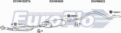 EuroFlo VWLT25D 9015E - Система випуску ОГ autocars.com.ua