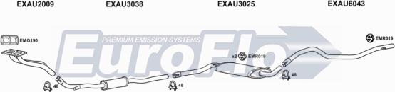 EuroFlo VWPAS16 3004B - Система випуску ОГ autocars.com.ua