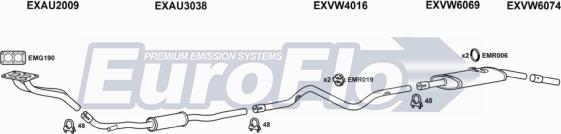 EuroFlo VWPAS16 3008B - Система випуску ОГ autocars.com.ua