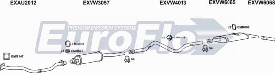 EuroFlo VWPAS16D 3004 - Система випуску ОГ autocars.com.ua