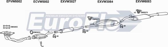 EuroFlo VWPAS18 2011B - Система випуску ОГ autocars.com.ua