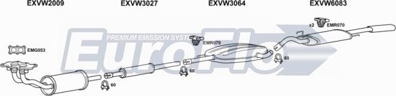 EuroFlo VWPAS18 3018A - Система випуску ОГ autocars.com.ua