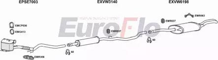 EuroFlo VWPAS19D 0200LHD - Система випуску ОГ autocars.com.ua