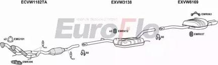 EuroFlo VWPAS20 3025B - Система випуску ОГ autocars.com.ua