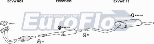 EuroFlo VWPOL13 4011 - Система випуску ОГ autocars.com.ua