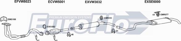 EuroFlo VWPOL16 3001 - Система випуску ОГ autocars.com.ua