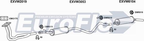 EuroFlo VWSCI16 4001 - Система випуску ОГ autocars.com.ua