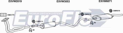 EuroFlo VWSCI16 4008 - Система випуску ОГ autocars.com.ua