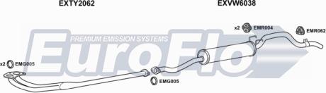 EuroFlo VWTAR18 8001 - Система випуску ОГ autocars.com.ua