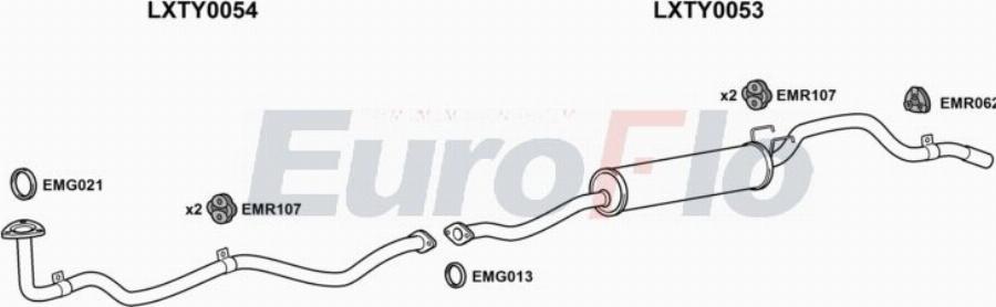 EuroFlo VWTAR24D 0804LHD - Система випуску ОГ autocars.com.ua