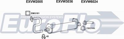 EuroFlo VWTRA16D 7001 - Система випуску ОГ autocars.com.ua