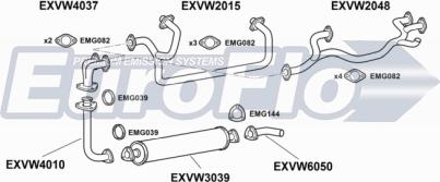 EuroFlo VWTRA19 7001 - Система випуску ОГ autocars.com.ua