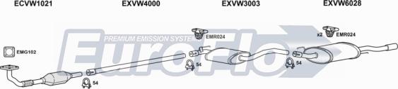 EuroFlo VWVEN18 2001C - Система випуску ОГ autocars.com.ua