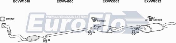 EuroFlo VWVEN19D 2004C - Система випуску ОГ autocars.com.ua