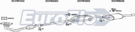 EuroFlo VWVEN20 2001E - Система випуску ОГ autocars.com.ua