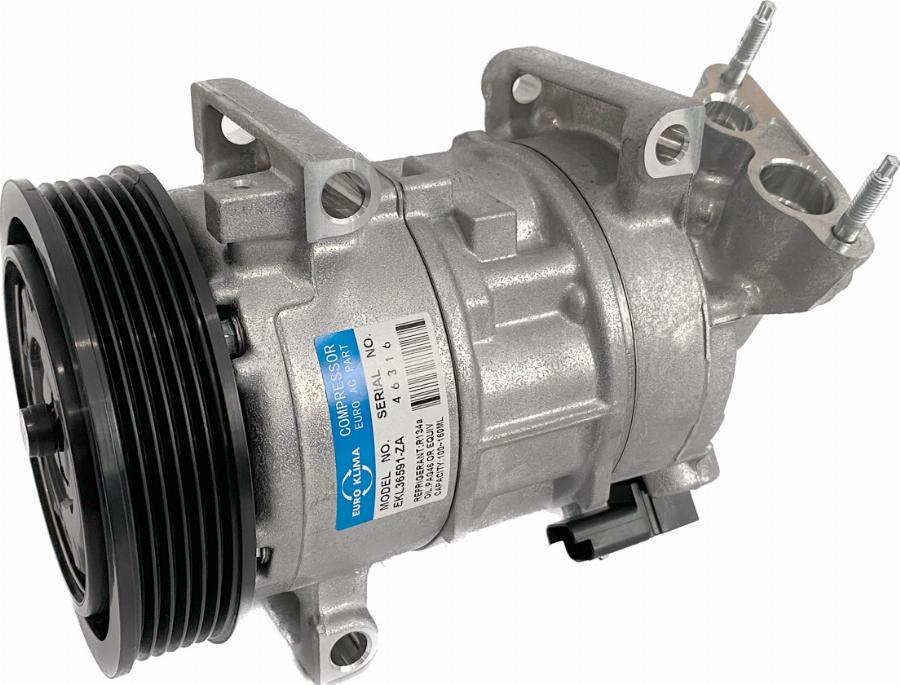 EURO KLIMA EKL36591 - Компресор, кондиціонер autocars.com.ua