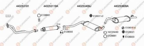 EUROREPAR 100025 - Система випуску ОГ autocars.com.ua