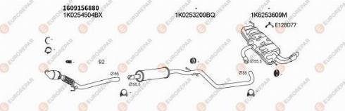 EUROREPAR 100071 - Система випуску ОГ autocars.com.ua