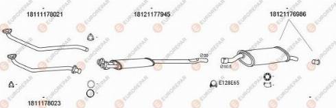 EUROREPAR 100175 - Система випуску ОГ autocars.com.ua