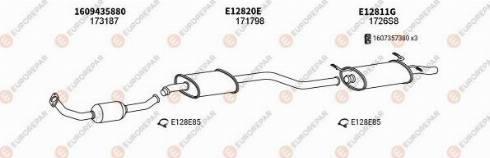 EUROREPAR 100280 - Система випуску ОГ autocars.com.ua