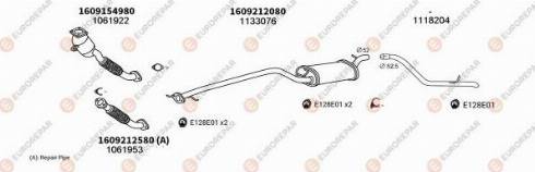 EUROREPAR 100954 - Система випуску ОГ autocars.com.ua