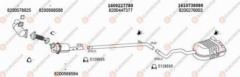 EUROREPAR 102672 - Система випуску ОГ autocars.com.ua