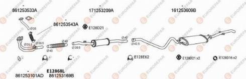 EUROREPAR 103416 - Система випуску ОГ autocars.com.ua