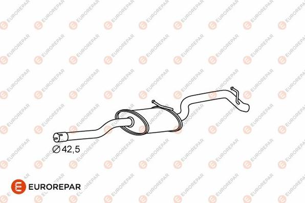 EUROREPAR 1609216880 - Глушник вихлопних газів кінцевий autocars.com.ua