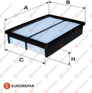 EUROREPAR E147284 - Повітряний фільтр autocars.com.ua