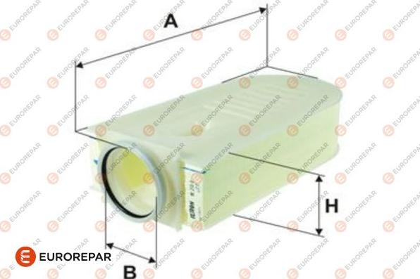 EUROREPAR 1616267480 - Воздушный фильтр avtokuzovplus.com.ua