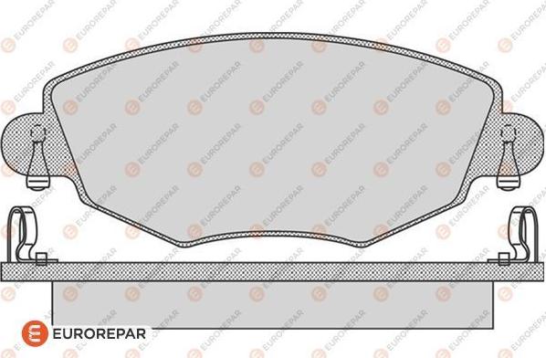 EUROREPAR 1617256280 - Гальмівні колодки, дискові гальма autocars.com.ua