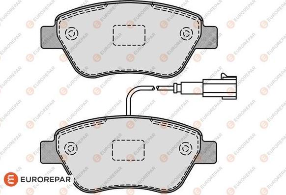 EUROREPAR 1617262180 - Тормозные колодки, дисковые, комплект avtokuzovplus.com.ua