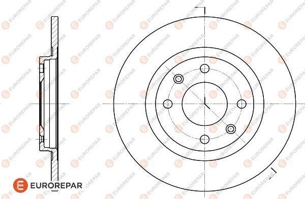 EUROREPAR 1618859980 - Гальмівний диск autocars.com.ua