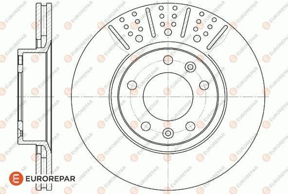 EUROREPAR 1618860280 - Гальмівний диск autocars.com.ua