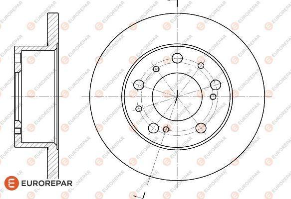 EUROREPAR 1618860580 - Тормозной диск avtokuzovplus.com.ua