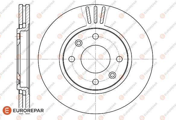 EUROREPAR 1618860680 - Тормозной диск avtokuzovplus.com.ua