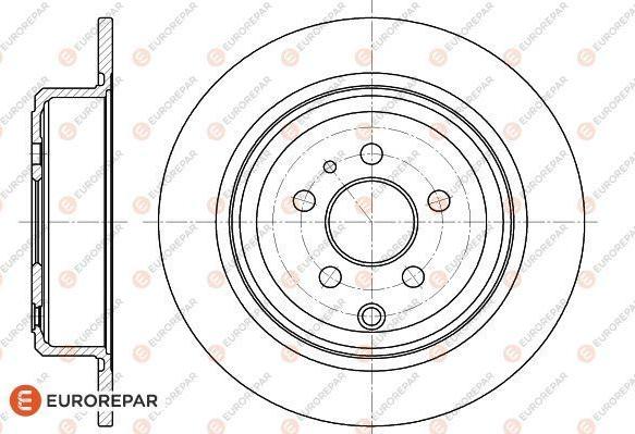 EUROREPAR 1618861180 - Гальмівний диск autocars.com.ua