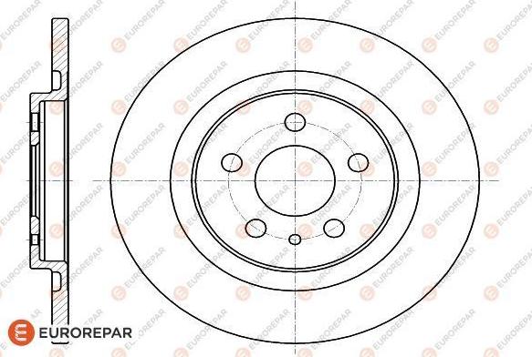 EUROREPAR 1618861780 - Гальмівний диск autocars.com.ua