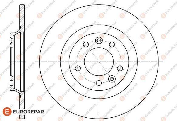 EUROREPAR 1618861880 - Гальмівний диск autocars.com.ua