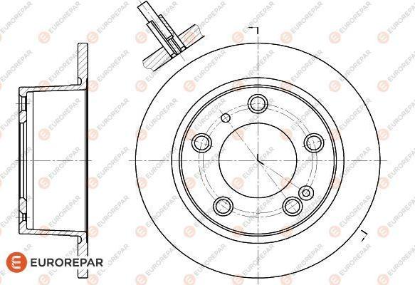 EUROREPAR 1618862280 - Гальмівний диск autocars.com.ua