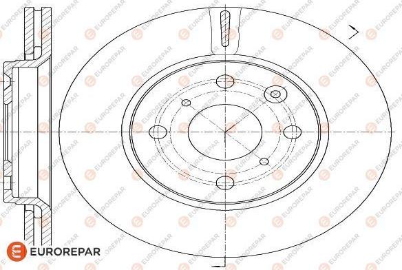 EUROREPAR 1618862380 - Тормозной диск avtokuzovplus.com.ua