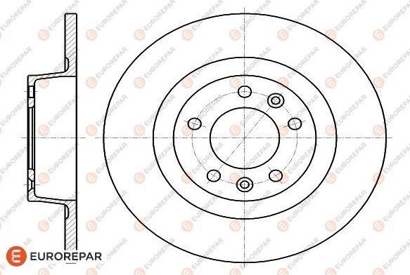 EUROREPAR 1618862480 - Тормозной диск avtokuzovplus.com.ua