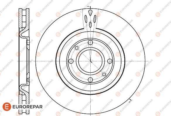 EUROREPAR 1618863780 - Тормозной диск avtokuzovplus.com.ua