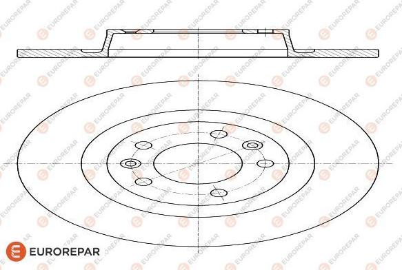 EUROREPAR 1618864380 - Гальмівний диск autocars.com.ua