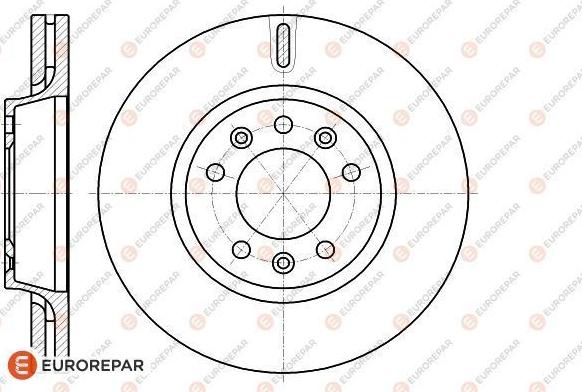 EUROREPAR 1618865080 - Тормозной диск avtokuzovplus.com.ua