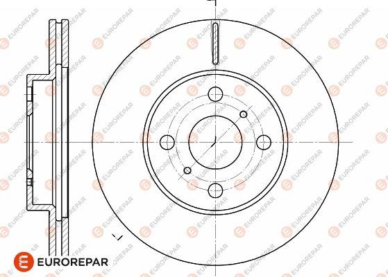 EUROREPAR 1618865980 - Тормозной диск avtokuzovplus.com.ua