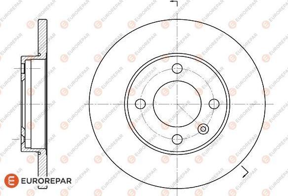 EUROREPAR 1618866880 - Гальмівний диск autocars.com.ua